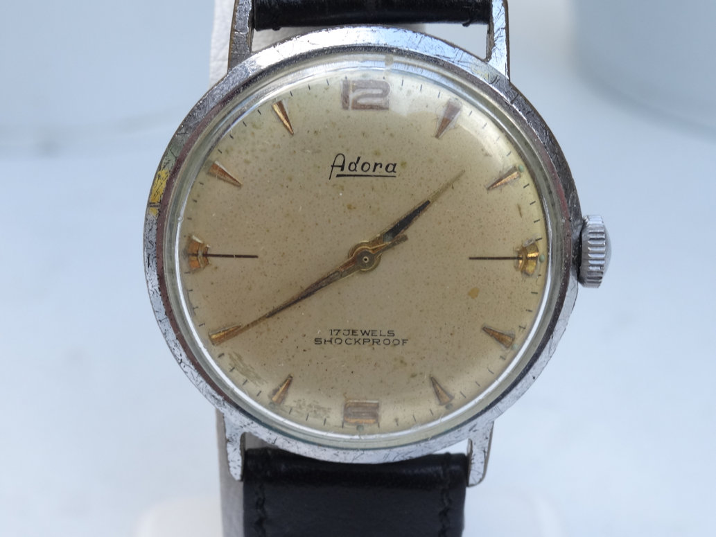 Vintage Adora 17 jewels heren horloge